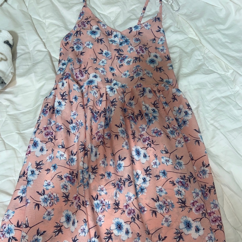 ditsy pink floral dress